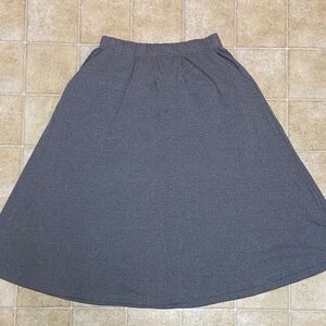 Román’S Elegant Gray A-Line Skirt Size Plus 14/26
